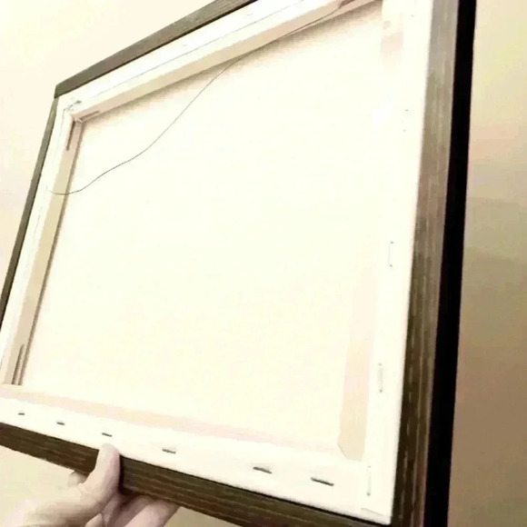 Family canvas sign framed bought from Etsy. White with black writing. - Picture 5 of 6